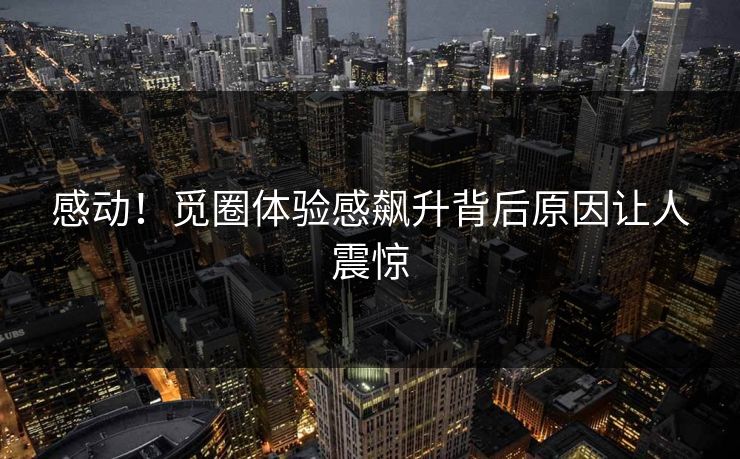 感动！觅圈体验感飙升背后原因让人震惊